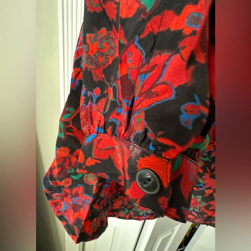 RARE RAG AND BONE NWT Emily Silk Floral Blouse—XS